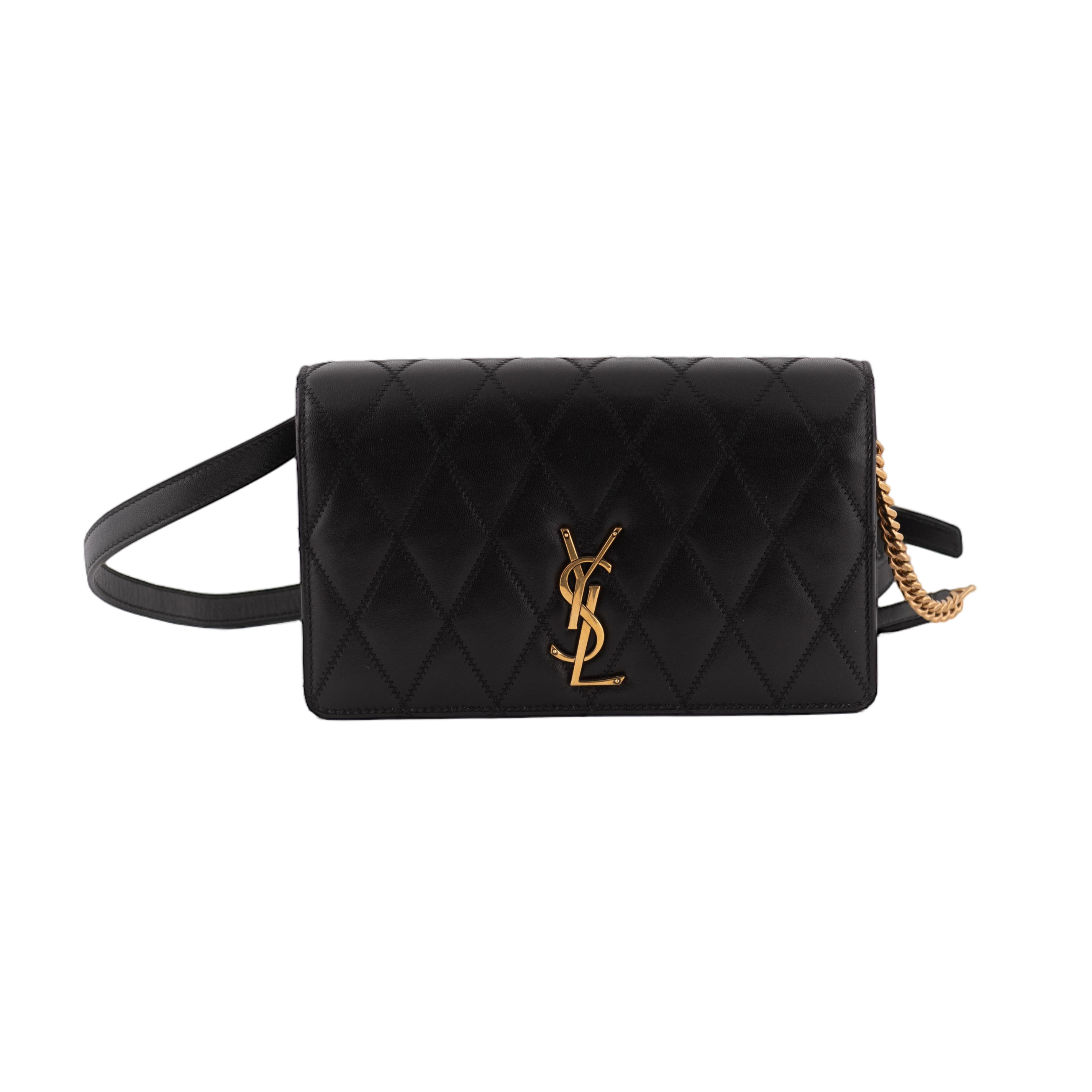 Pepper's Luxury Closet Black Quilted Shoulder Crossbody bag