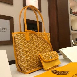 Goyard Yellow Mini Goyardine Reversible Anjou