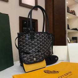 Goyard blue Mini Goyardine Reversible Anjou