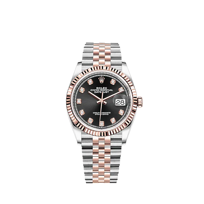 DATEJUST 36 Oyster-36 mm-Oystersteel and Everose gold