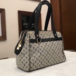Louis Vuitton Blue Monogram Mini Lin Canvas and Leather Josephine PM Bag