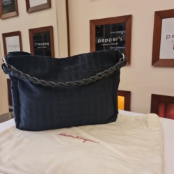 Salvatore Ferragamo logo subtly woven into the fabric.