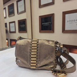 Ted Baker metallic snake print cross body bag.