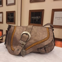 Christian Dior Gaucho leather shoulder bag