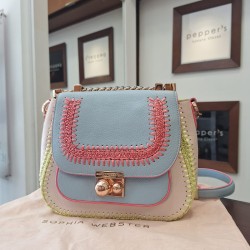 Sophia Webster Stitch Top-Handle Leather Bag.