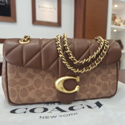 Coach Brown tabby 26 crystal shoulder bag