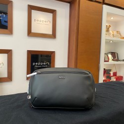BOSS Menswear Jace Belt Bag / Bumbag styled in a matte black finish.